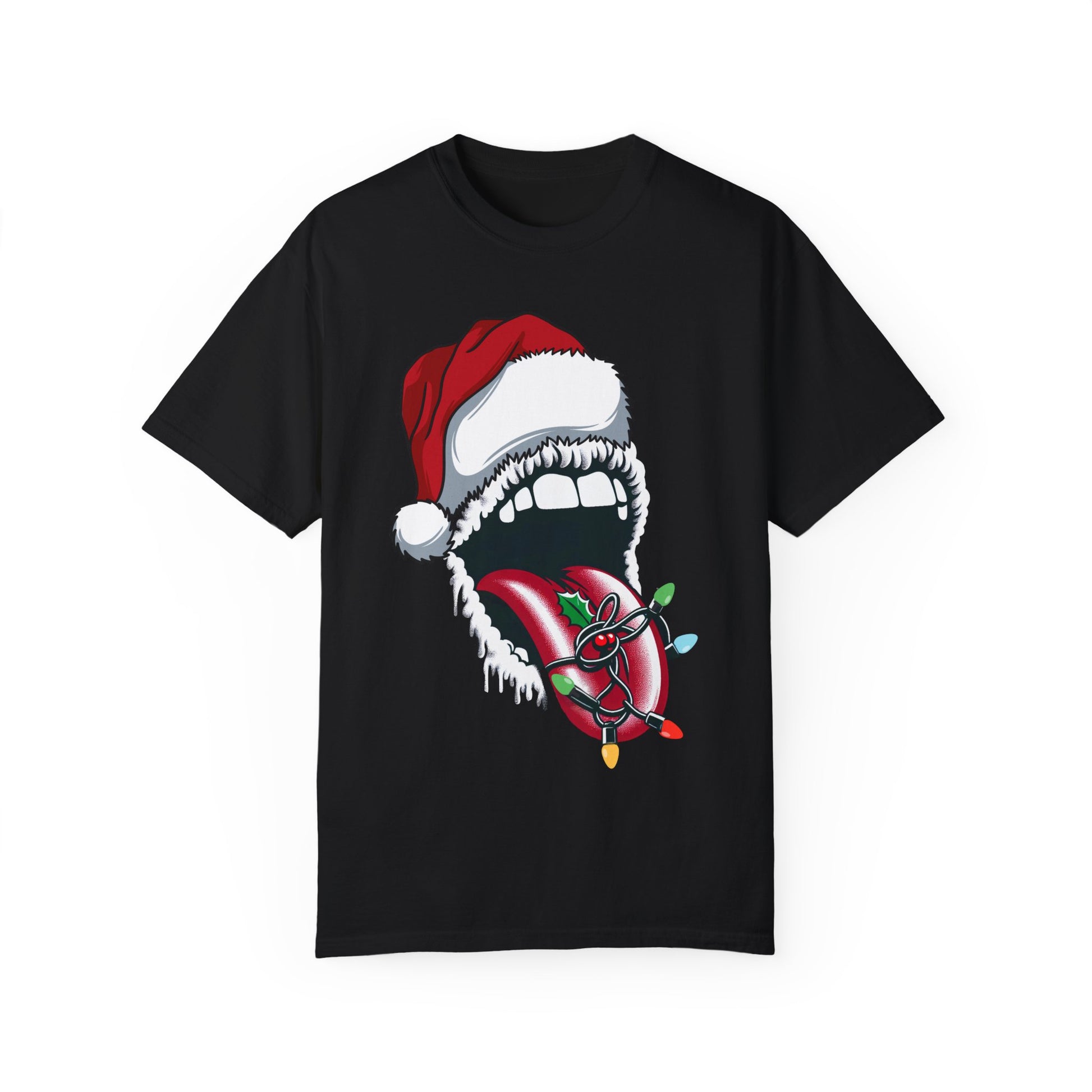 christmas rolling stones t shirt
