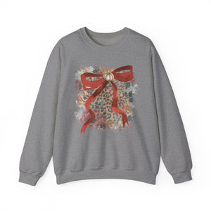 Fall Pumpkin Bow Crewneck Sweatshirt