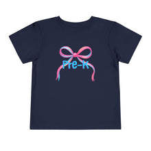 Load image into Gallery viewer, Pre-K Tee - First Day of School Bow Design - Kids Softstyle Tee
