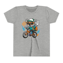 Load image into Gallery viewer, Kids Tee - Cute Back to School Koala Riding a Bike