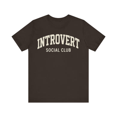 Introvert Social Club Unisex Tee | Relaxed Cotton T-Shirt