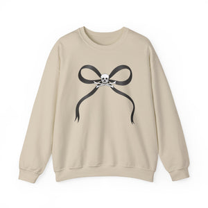 Skull and Bones Bow Crewneck Sweatshirt