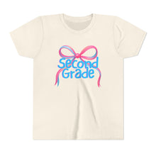Load image into Gallery viewer, Second Grade Tee - First Day of School Bow Design - Kids Softstyle Tee