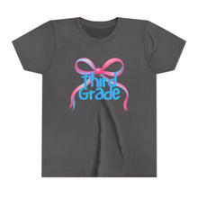 Load image into Gallery viewer, Third Grade Tee - First Day of School Bow Design - Kids Softstyle Tee
