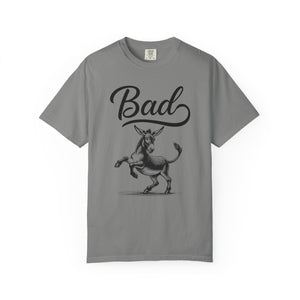 Playful Unisex T-Shirt - 'Stay Bad' Donkey Graphic Tee