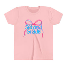 Load image into Gallery viewer, Second Grade Tee - First Day of School Bow Design - Kids Softstyle Tee