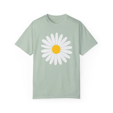 Daisy T-shirt - Spring Floral Unisex Garment-Dyed Tee, Comfort Colors