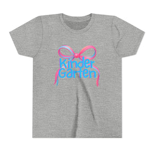 Kindergarten Tee - First Day of School Bow Design - Kids Softstyle Tee