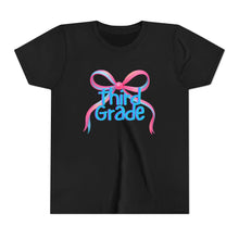 Load image into Gallery viewer, Third Grade Tee - First Day of School Bow Design - Kids Softstyle Tee