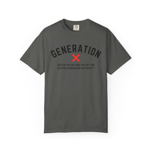 Generation X Pop Culture Unisex T-shirt, Vintage Style Gift, 80s Nostalgia Apparel, Casual Everyday Wear, Cool Graphic Tee, Gene
