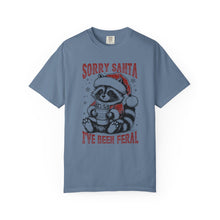 Load image into Gallery viewer, Feral Raccoon Christmas Comfort Colors T-shirt