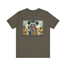 Load image into Gallery viewer, Funny Raccoon Tee - ‘You’ve Just Buttered Your Last Biscuit’ Unisex Short Sleeve Shirt