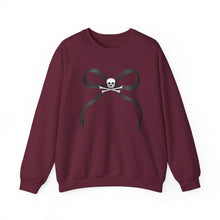 Load image into Gallery viewer, Skull and Bones Bow Crewneck Sweatshirt