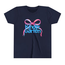 Load image into Gallery viewer, Kindergarten Tee - First Day of School Bow Design - Kids Softstyle Tee