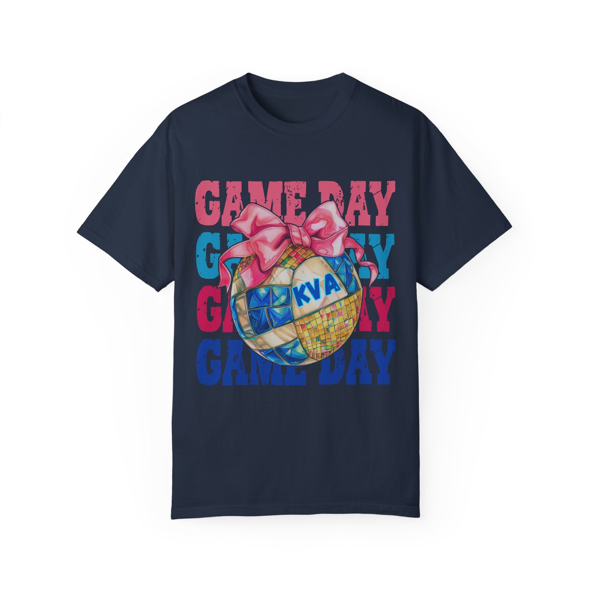 Game Day Bow KVA Unisex Garment-Dyed T-Shirt