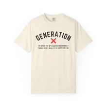 Load image into Gallery viewer, Generation X T-Shirt, Vintage Style Tee, Unisex Graphic Shirt,, Nostalgic Apparel, Casual Statement Wear, Gene