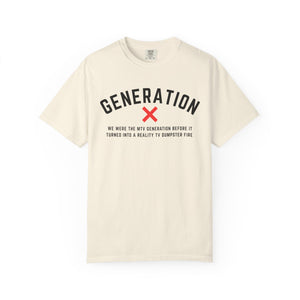 Generation X T-Shirt, Vintage Style Tee, Unisex Graphic Shirt,, Nostalgic Apparel, Casual Statement Wear, Gene