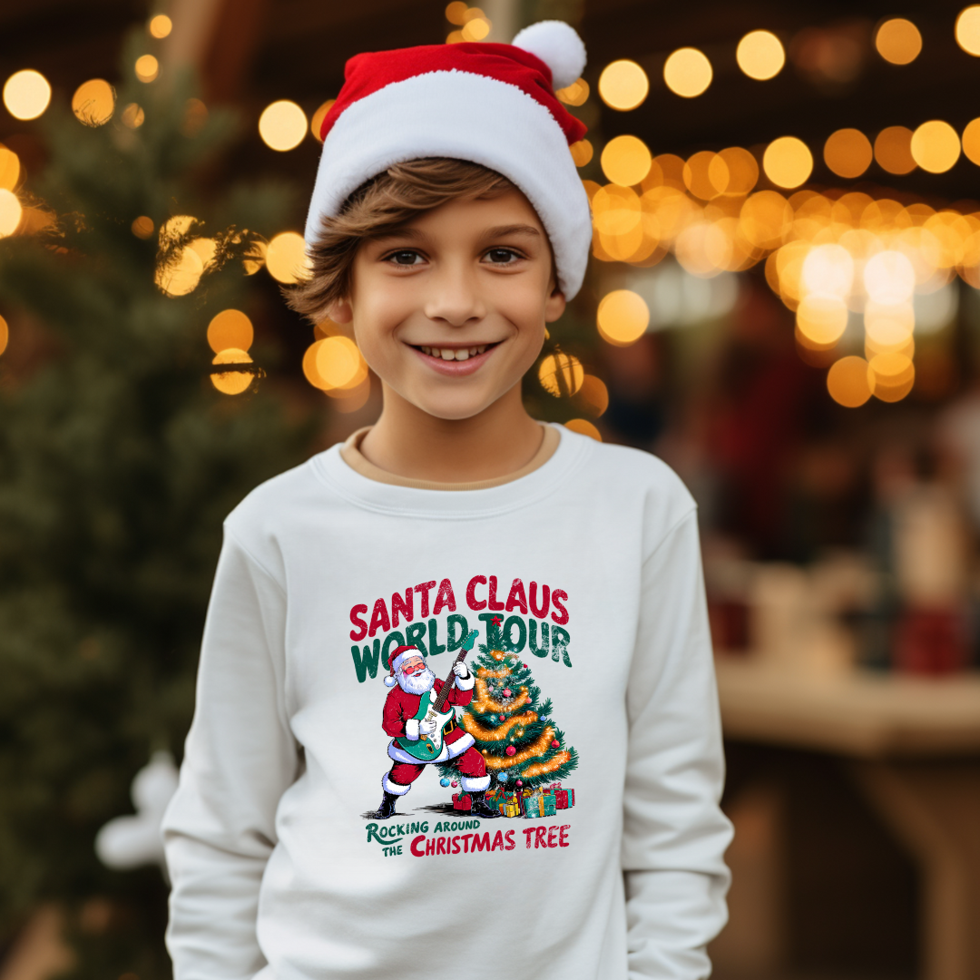 Santa Claus World Tour: Rockin' Around the Christmas Tree! YOUTH Sweatshirt