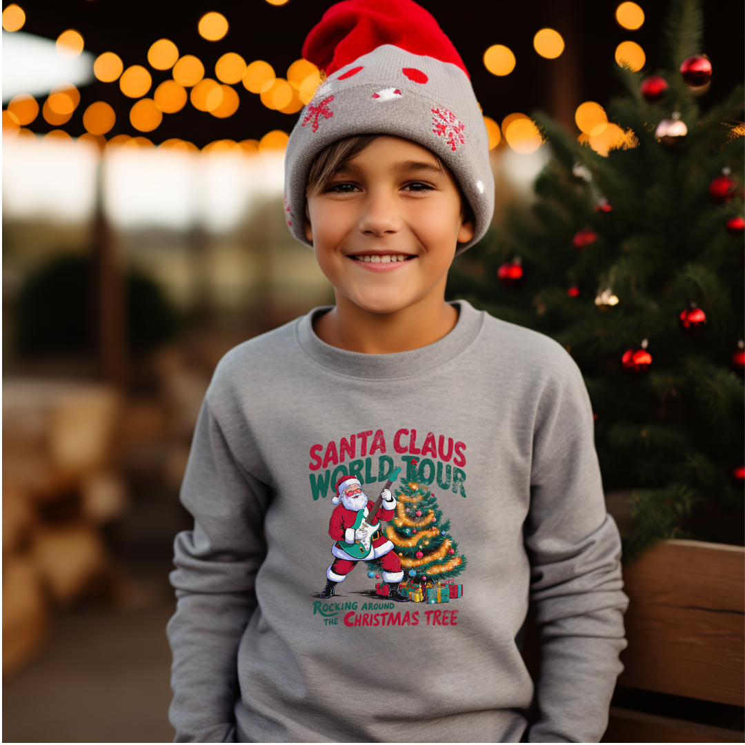 Santa Claus World Tour: Rockin' Around the Christmas Tree! YOUTH Sweatshirt