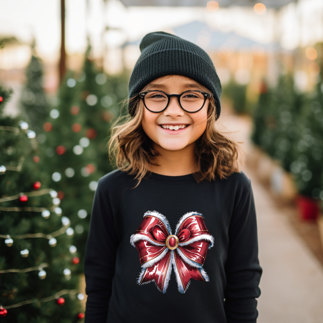 Santa's Chic Bow-tique YOUTH sweatshirt